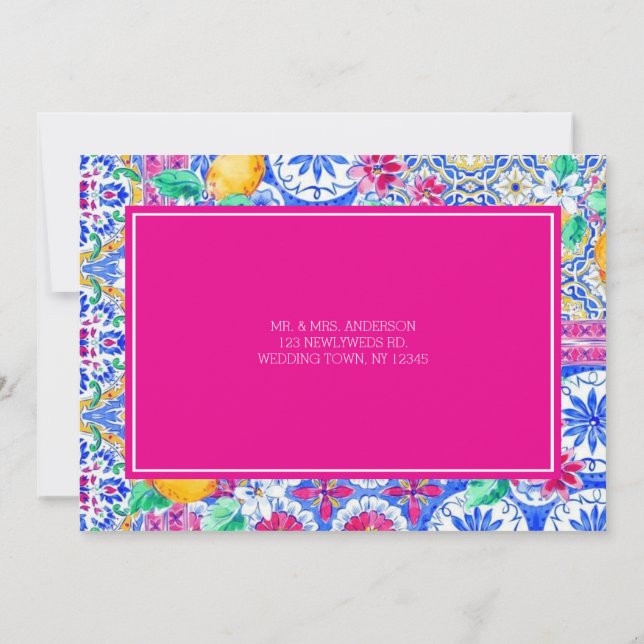 Cartões de agradecimentos Plana De Lima Aquosa Ita (Verso)