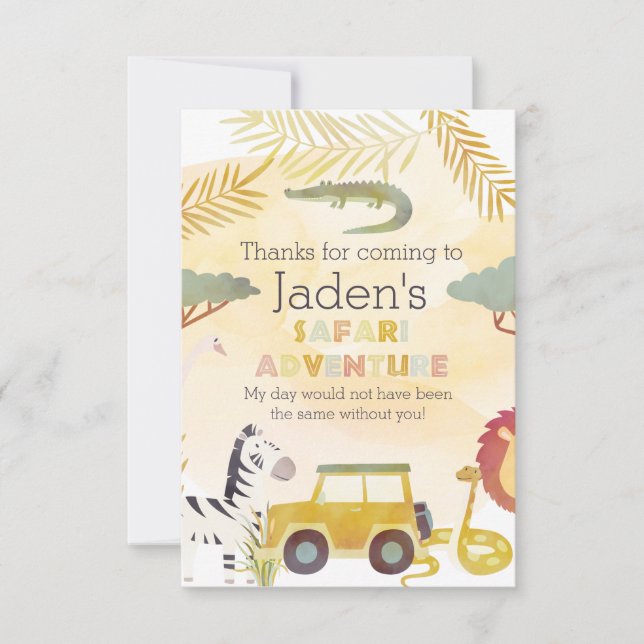 Cartões de agradecimentos plano (Frente)