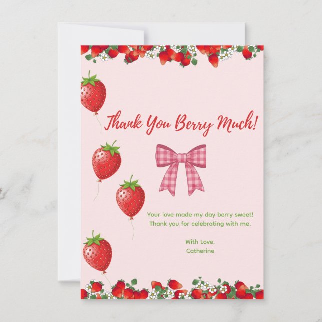 Cartões de agradecimentos plano (Frente)