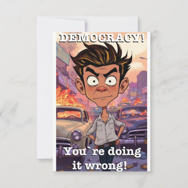 Cartões de agradecimentos plano (Frente)