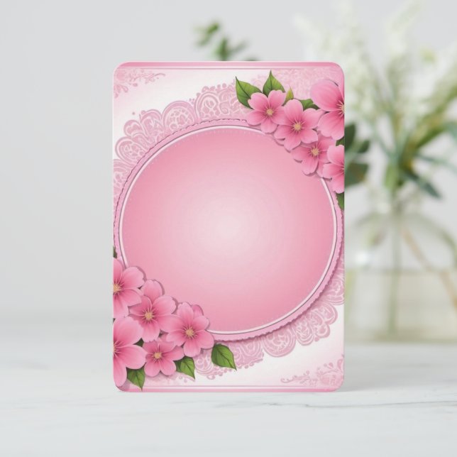 Cartões de agradecimentos plano (Em pé/Frente)