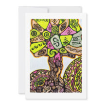 Cartões de agradecimentos plano