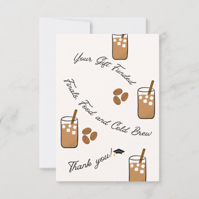 Cartões de agradecimentos plano (Frente)