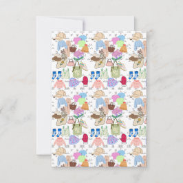 Cartões de agradecimentos plano