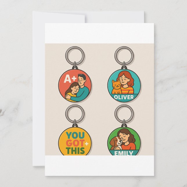 Cartões de agradecimentos plano (Frente)