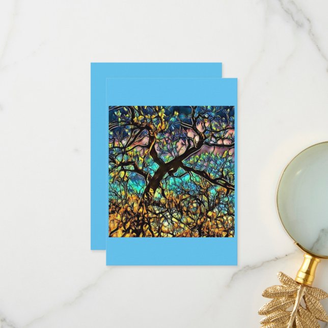 Cartões de agradecimentos plano 3,5"x5" (Frente/Verso In Situ)