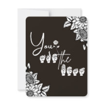 CARTÕES DE AGRADECIMENTOS plano ASL "Você é o melh