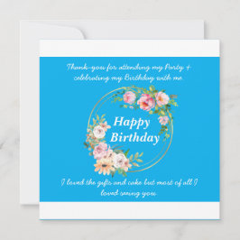 Cartões de agradecimentos plano bonito da soleira 