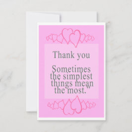 cartões de agradecimentos plano de 3,5" x 5"