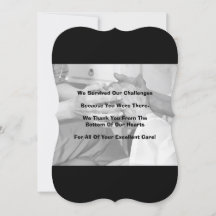 Cartões de agradecimentos plano de 3,5" x 5" para