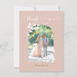Cartões de agradecimentos plano de casamento perso