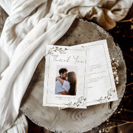 Cartões de agradecimentos plano de quadro mínimo e