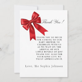 Cartões de agradecimentos plano do Chá de fraldas