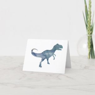 Cartões de agradecimentos Plano do Dinossaur Trex