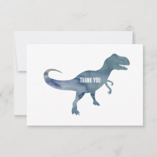 Cartões de agradecimentos Plano do Dinossaur Trex 