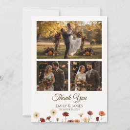 Cartões de agradecimentos plano Elegante do Casame