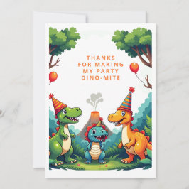 Cartões de agradecimentos plano Festa de aniversár