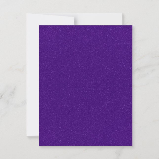 Cartões de agradecimentos Plano Glitter Roxo - Per (Frente)