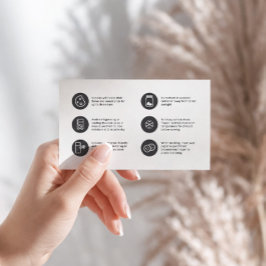 Cartões de agradecimentos plano minimalista do Coo