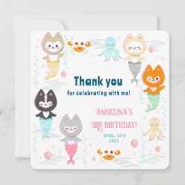 Cartões de agradecimentos plano para aniversário d