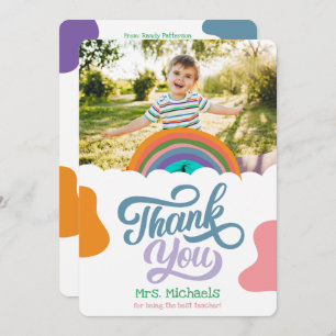 Cartões de agradecimentos plano Rainbow Splash par