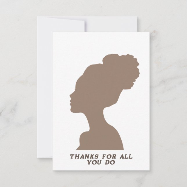 Cartões de agradecimentos plano (Vazio de um lado) (Frente)