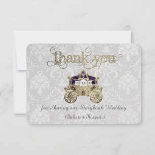 Cartões de agradecimentos Real Fairytale