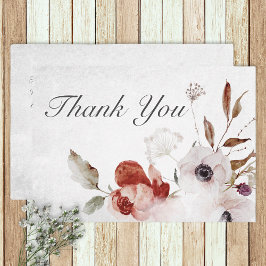 Cartões de agradecimentos Romântico de Casamento F