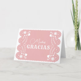 Cartões de agradecimentos Rosa Cielito Lindo
