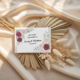 Cartões de agradecimentos Rosa de Casamento Waterc