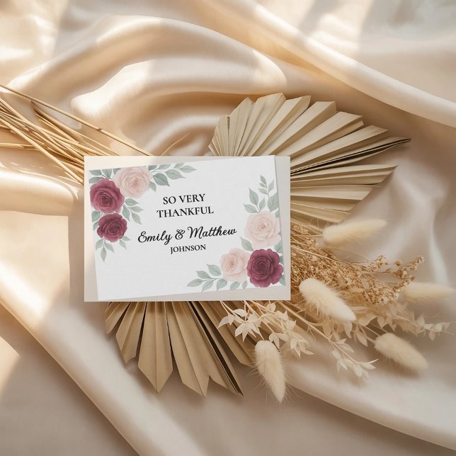 Cartões de agradecimentos Rosa de Casamento Waterc (Criador carregado)