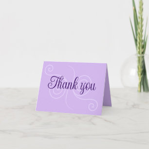 Cartões de agradecimentos Roxo bonito