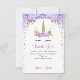 Cartões de agradecimentos, roxo e ouro do