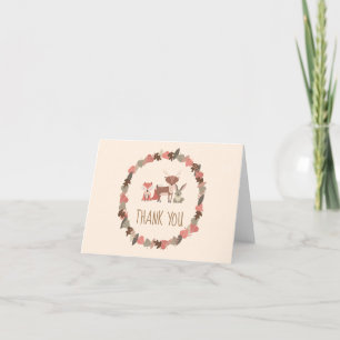 Cartões de agradecimentos Russo De Animais Da Flor