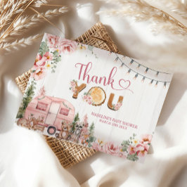 Cartões de agradecimentos Russo Rosa De Caçador De