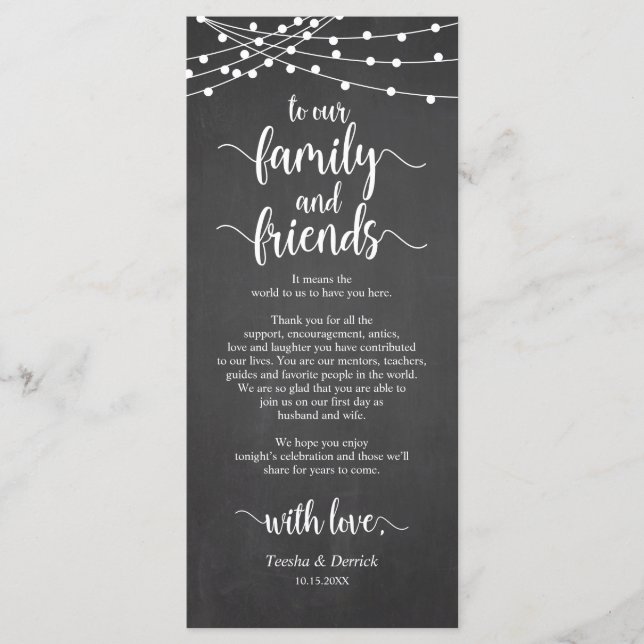 Cartões de agradecimentos Rustic Wedch Place Setti (Frente)