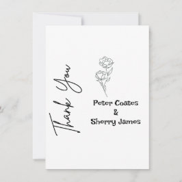 Cartões de agradecimentos Rustic Wedding