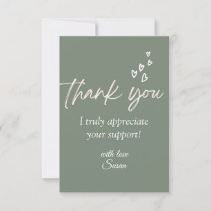 Cartões de agradecimentos Sensível