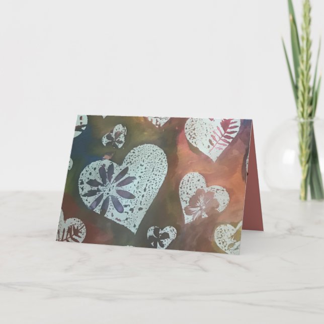 Cartões de agradecimentos sentido (Frente)