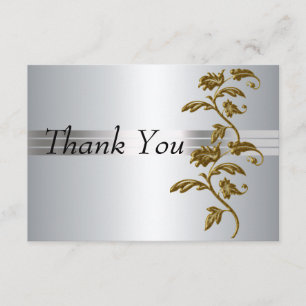 Cartões de agradecimentos Silver