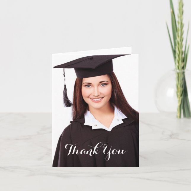 Cartões de agradecimentos Simples Clássico (Frente)