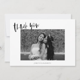 Cartões de agradecimentos Simples De Casamento Chi