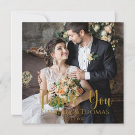 Cartões de agradecimentos Simples De Casamento De