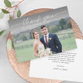 Cartões de agradecimentos Simples de Casamento de 