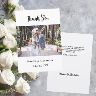 Cartões de agradecimentos simples de fotos de casa