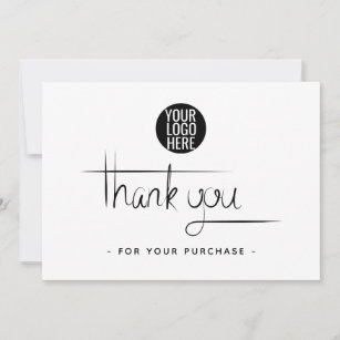 Cartões de agradecimentos simples para empresas - 