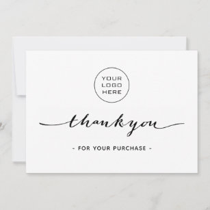 Cartões de agradecimentos simples para empresas - 