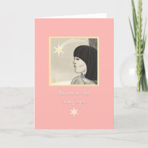 Cartões de agradecimentos Star Girl