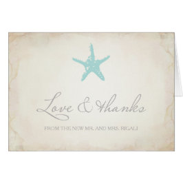 cartões de agradecimentos, Starfish costeiro