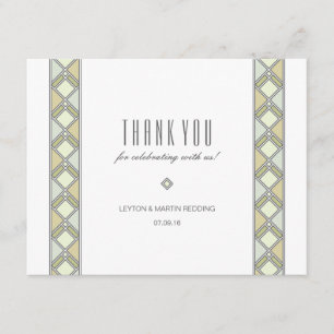 Cartões de agradecimentos telhados modernos do